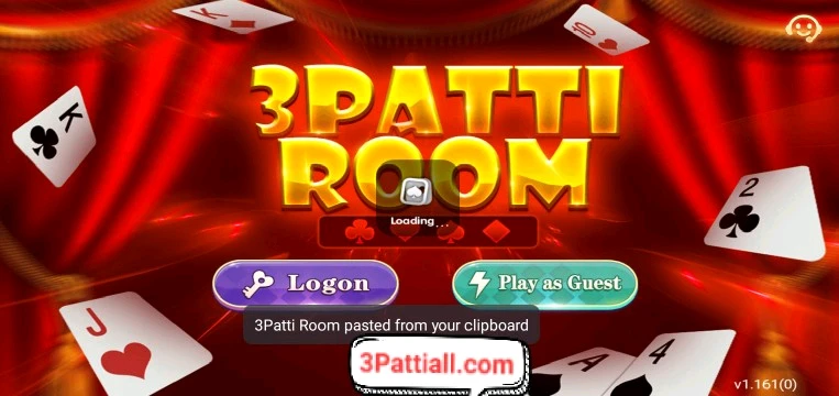 3 Patti Room Login Interface