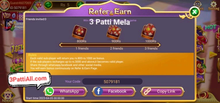 3 Patti Mela Features