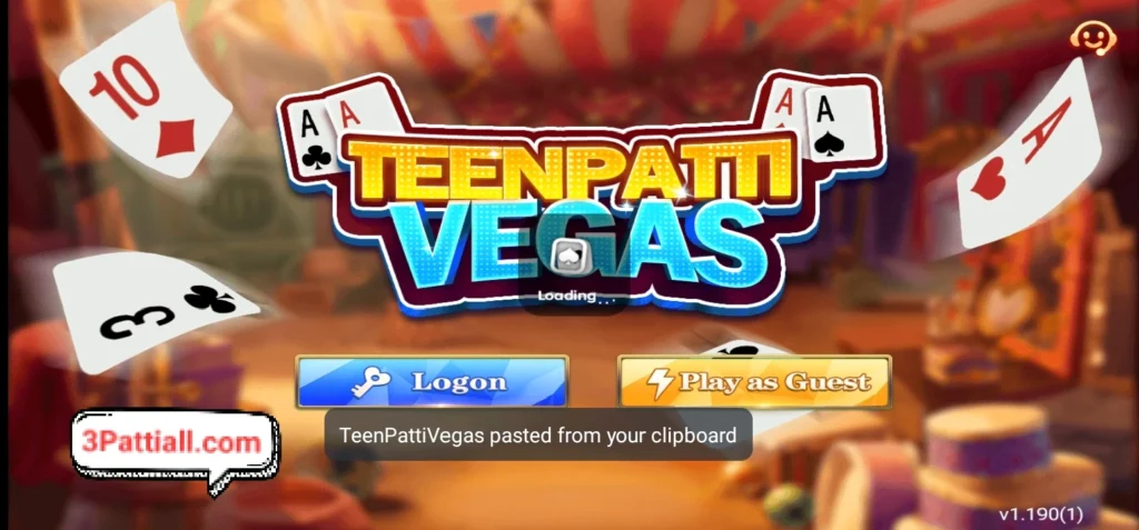 3 Patti Vegas Game Interface