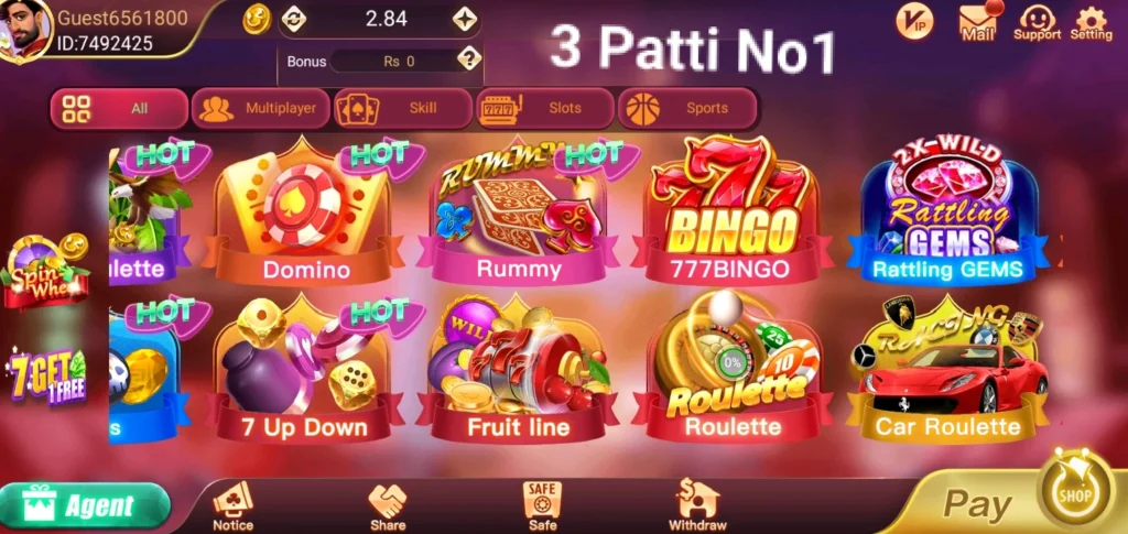 Teen Patti No1 Games Available