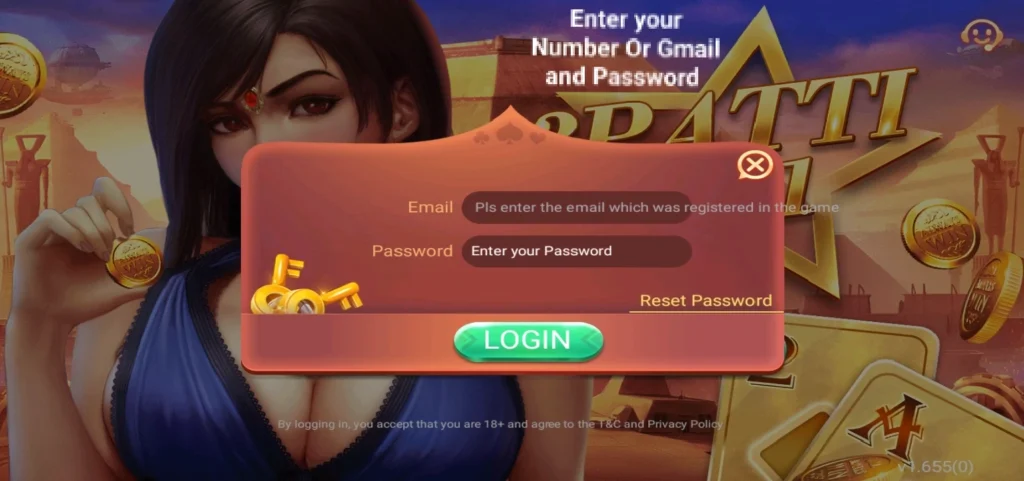 Teen Patti No1 way to Login account