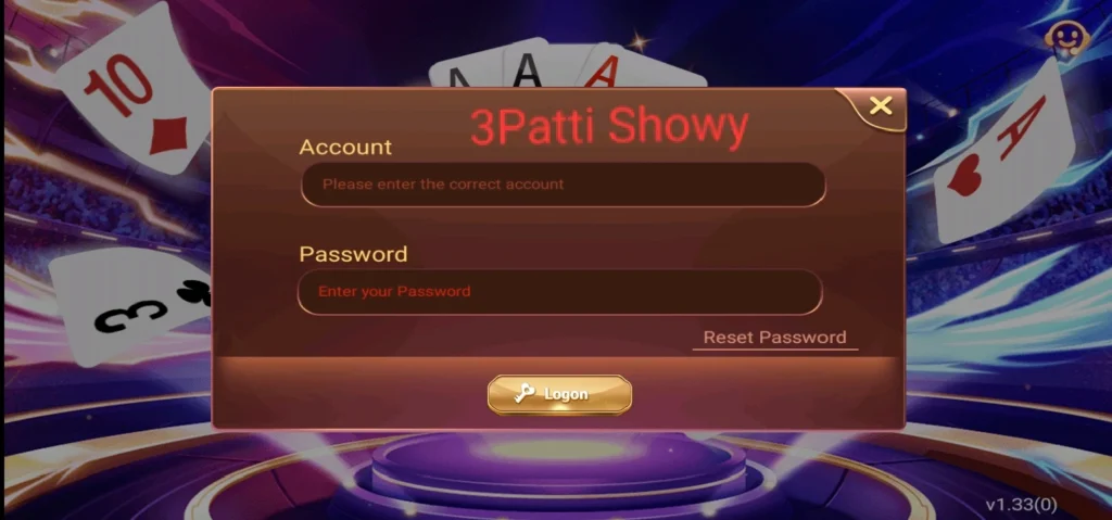Teen Patti Showy Login Way